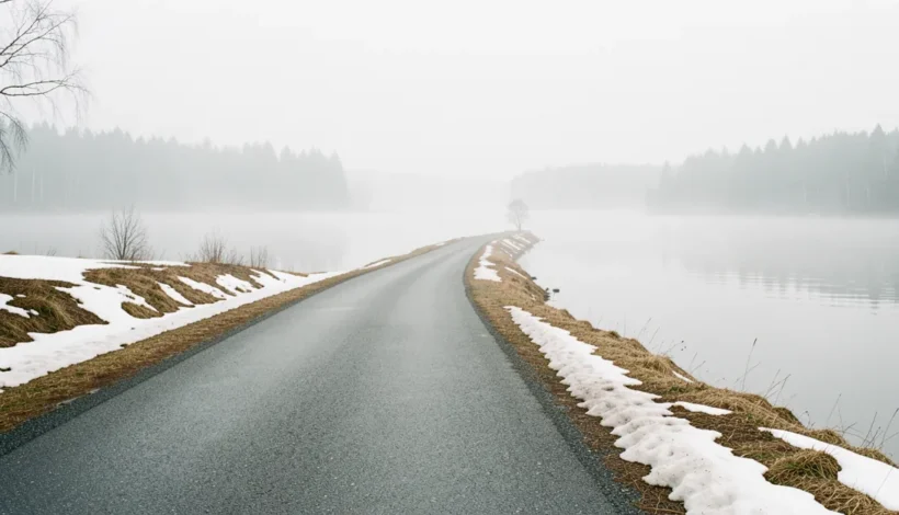 Rannikkotienäkymä keväällä; pohdinnassa kannattaako kulutusvaikutus sähkösopimus.