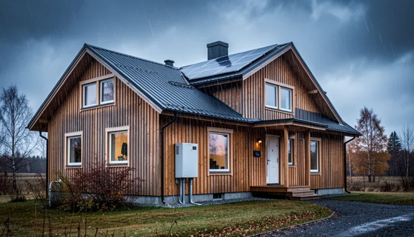 Modernin suomalaisen omakotitalon energiaratkaisut; sähkön kulutus seuranta helpottuu tiedolla.